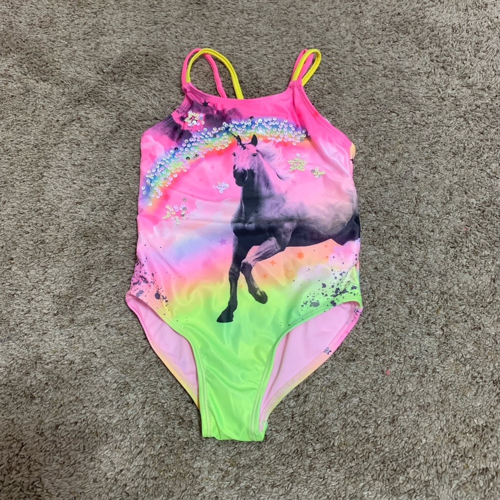 Girls unicorn swimsuit